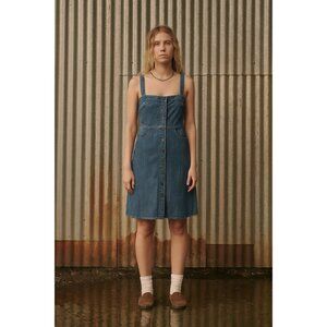 CITIZENS OF HUMANITY denim dress a line sleeveless jumper cotton blue casual 4